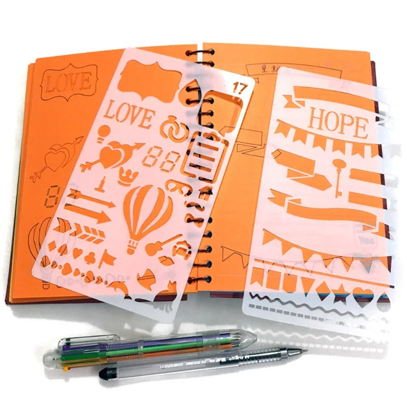 20 Pcs/Set Bullet Diary Journal Stencils Set