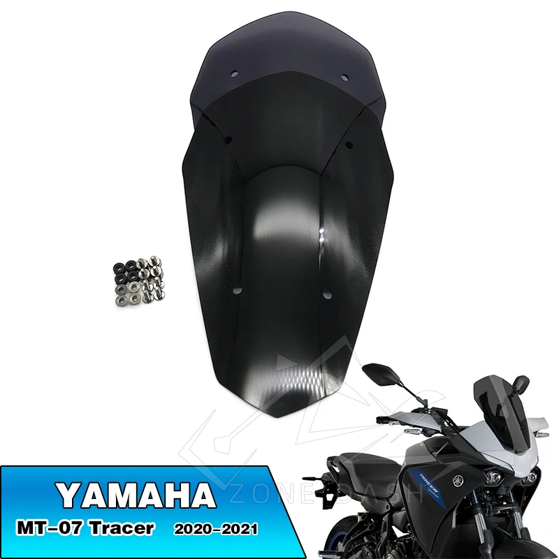 Motorfiets Onderdelen Touring Sport Screen Voorruit Voorruit Deflector Voor Yamaha MT07 MT-07 Tracer Mt 07 2020 2021 Tracer700