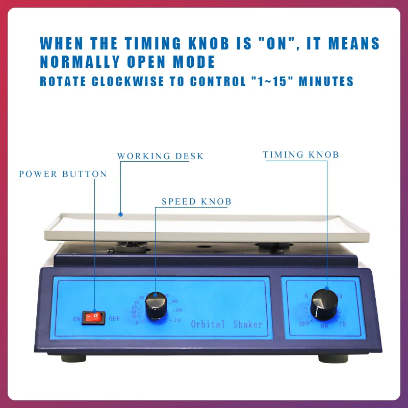 Adjustable Variable Speed Orbital Oscillator Rotator Shaker Laboratory Rotary Oscillator Mixer Lab Orbital Rotator Shaker 30W