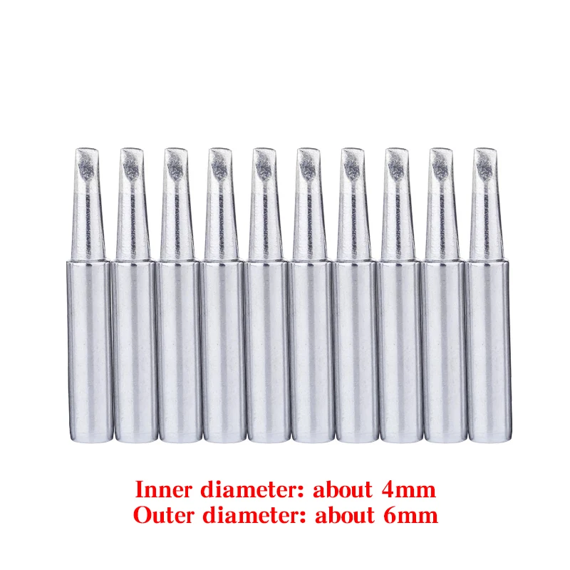 10pcs/set 900m-T-3.2D Welding Tip Lead-Free Replacement Solder Iron Head Tips For 936 DIY BGA Rework