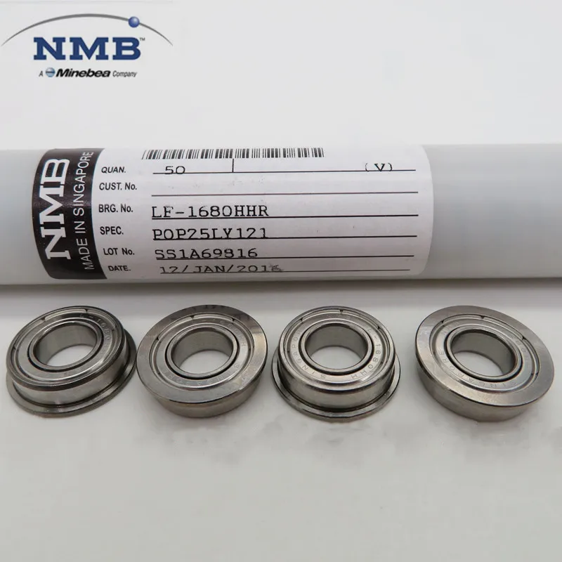 20pcs Original Minebea NMB Flange Bearing Bore size (ID) 2 3 4 5 6 7 8 9 10 mm High Speed Miniature Flanged Bearings