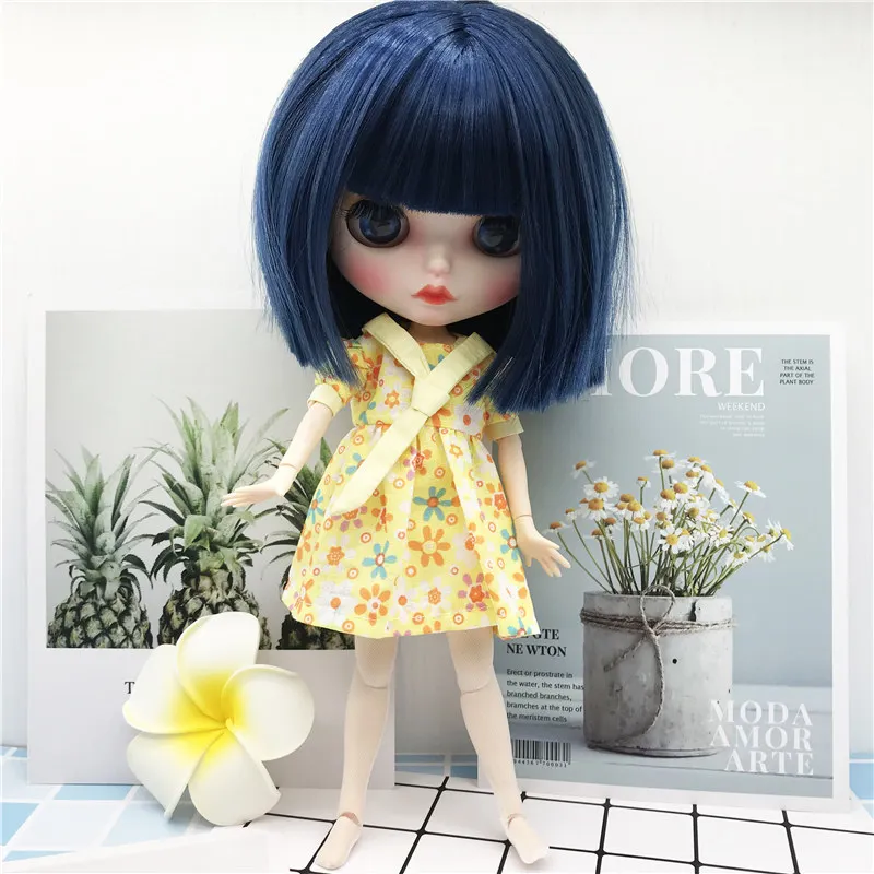 New Small skirt with tie floral pastoral style 30cm Blyth Doll Clothes For Barbie Blyth Azone BJD 1/6 Doll Dress up accessories