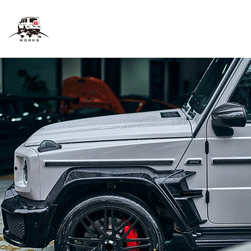 New product carbon fiber fender flares over fender  wheel arches for G class W464 W463A G63 car wheel arch trim