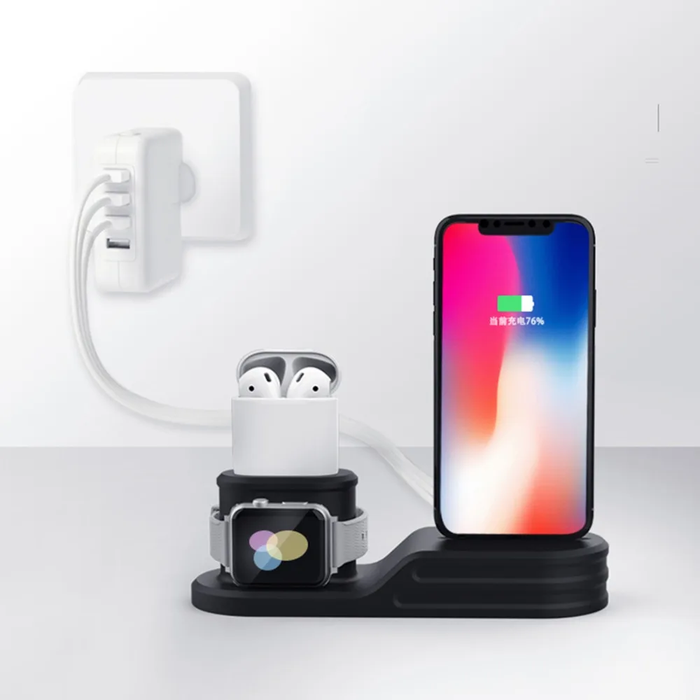 

Ремешок для часов Apple watch band 4 3 5, силиконовый зарядный браслет для Airpods Iphone XS XR X 11 8 7, аксессуары для часов