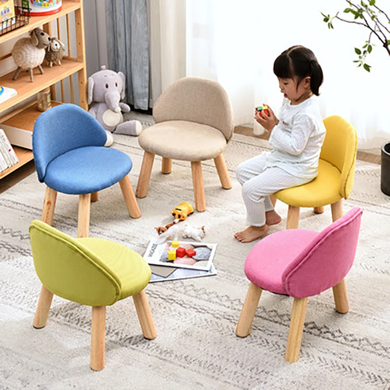 Kids Chairs Fabric Wooden Home Kitchen Children Chair For Eating Painting Children\'s Table And Chair стулья для кухни