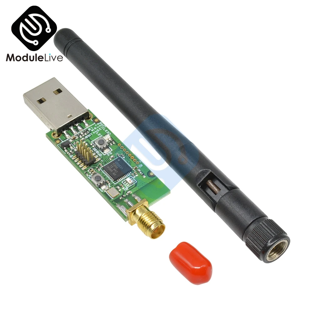 BLE 4.0 CC2540 CC2531 Zigbee Sniffer Wireless Wifi Board Bluetooth Dongle USB Programmer Downloader Module With External Antenna