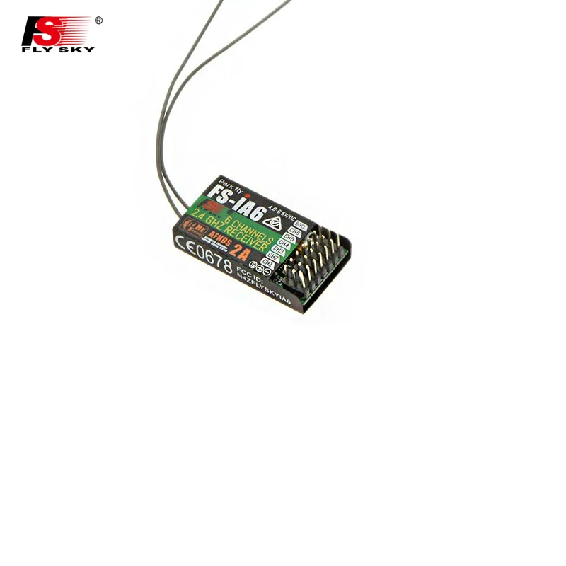 FLYSKY FS-iA6 iA6 2.4G 6CH AFHDS ricevitore per FLYSKY FS-i10 FS-i6 RC aereo elicottero multirotore FPV Racing Drone trasmettitore