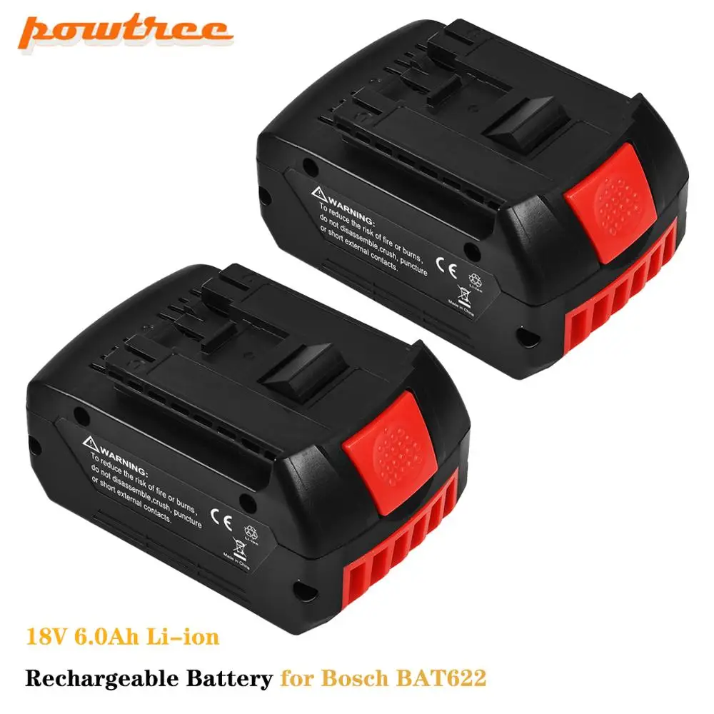 Für Bosch 18V Tool Backup 6000mAh Batterie für Bosch Bat618 Bat618g Bat609 Bat614 Bat619 tragbare Ersatz batterie Arbeits scheinwerfer