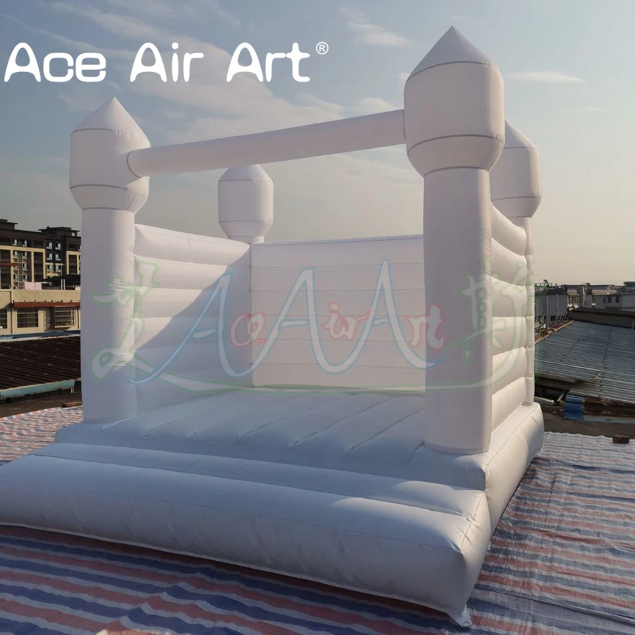 Customize Pure White Inflatable Wedding Bounce House For Outdoor Advertising Events Decorations Made In China