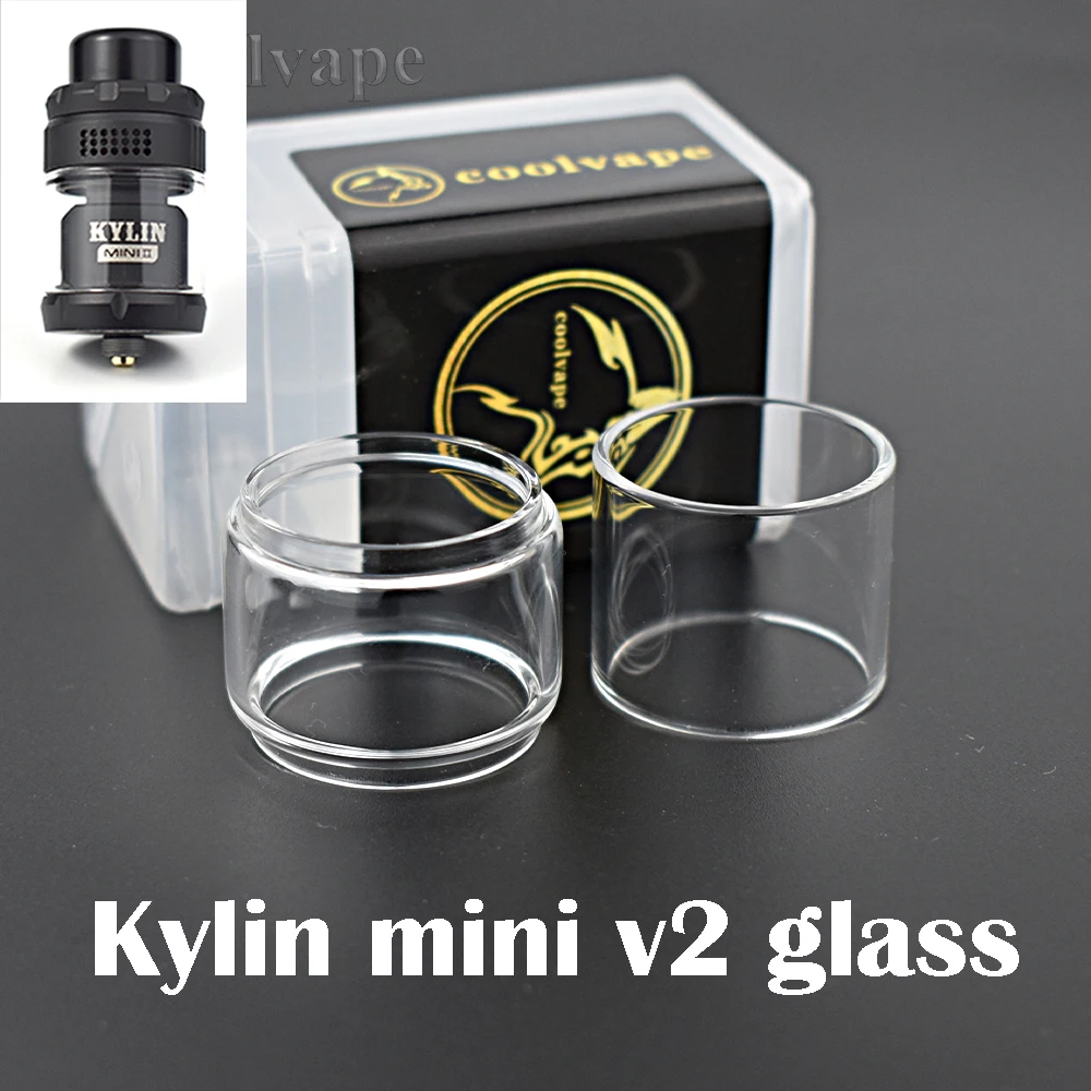 

2 шт. Kylin Mini V2 RTA Сменная стеклянная трубка емкостью 3 мл/5 мл Стекло для Kylin Mini v2 RTA Tank Распылитель Vape Аксессуар