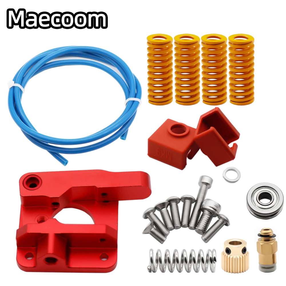 Creality-Kit de extrusora de Metal gris Ender3 V2 Bowden PTFE, serie XS, 1M + MK8 + 4 piezas, resortes de presión de cama caliente, piezas de impresora 3D