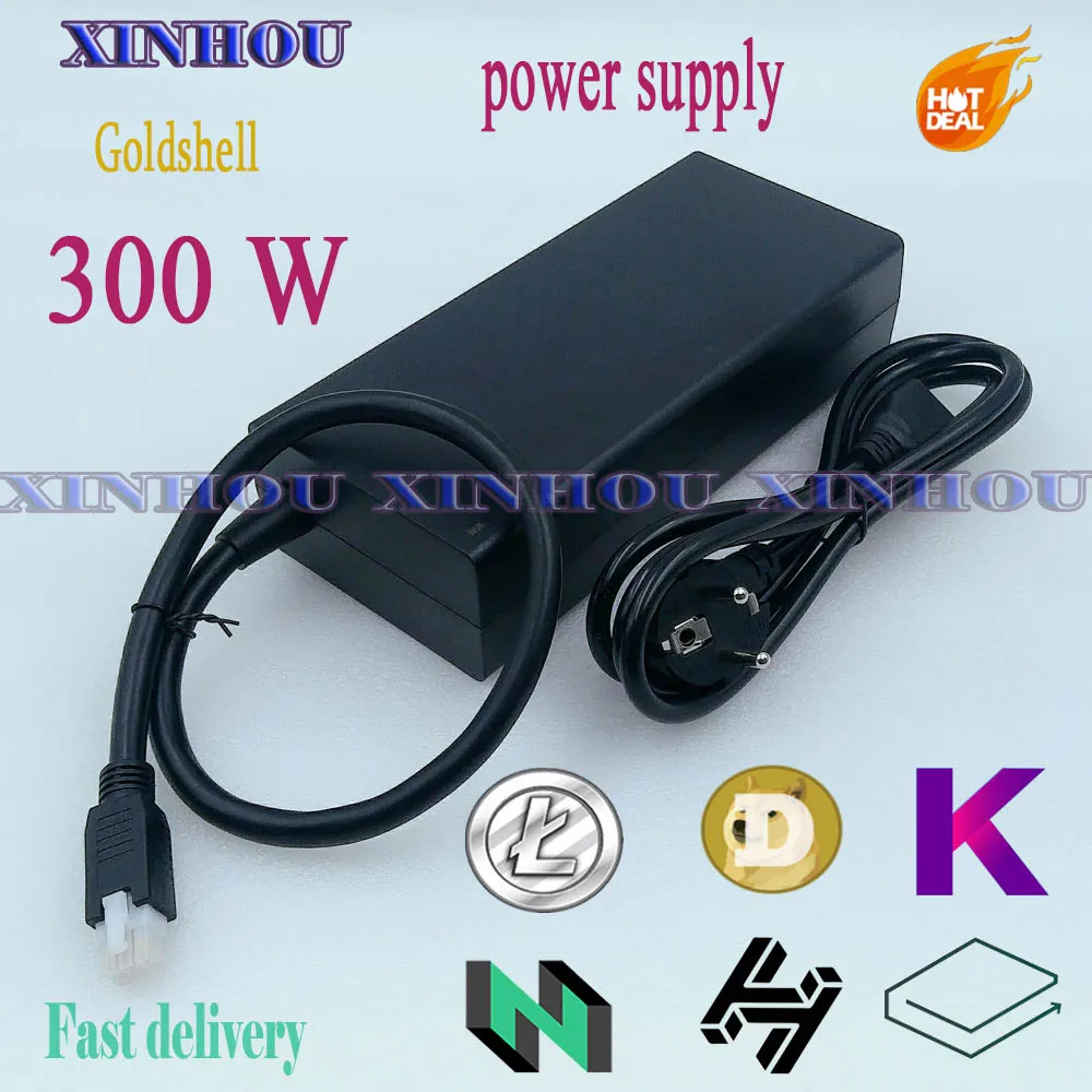 

New Goldshell Recommend 300W Mute Power Supply Suitable for ASIC miner Mini-DOGE KD-BOX HS-BOX LB-BOX CK-BOX ST-BOX