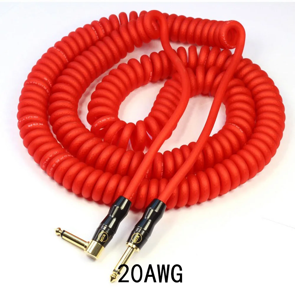 KGR Genuine Spring Guitar Cable Guitar Cable Phone Cable Music line fever noise shielding high quality