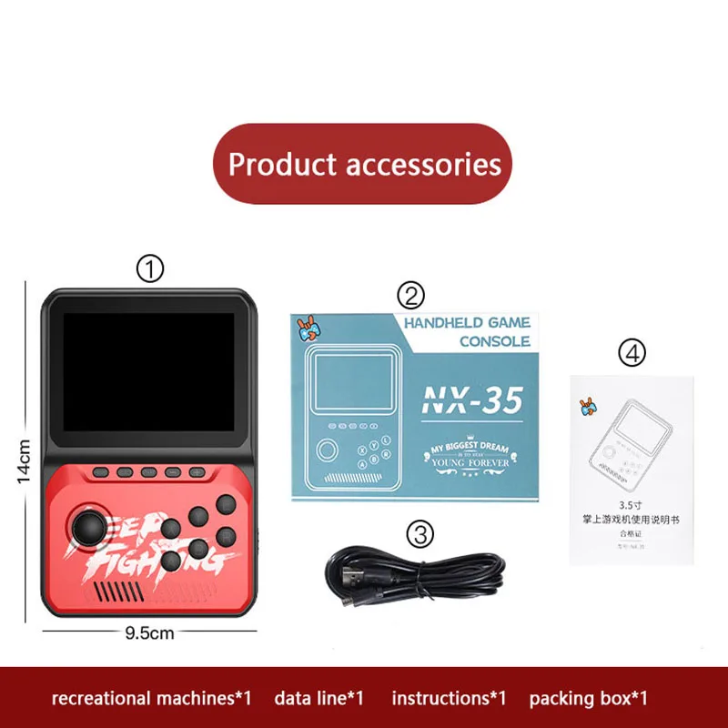 16 Bit Lcd Portable Game Console, 3.5-Inch Game Console En 2700 Retro Game Consoles In Een, jongen Gift
