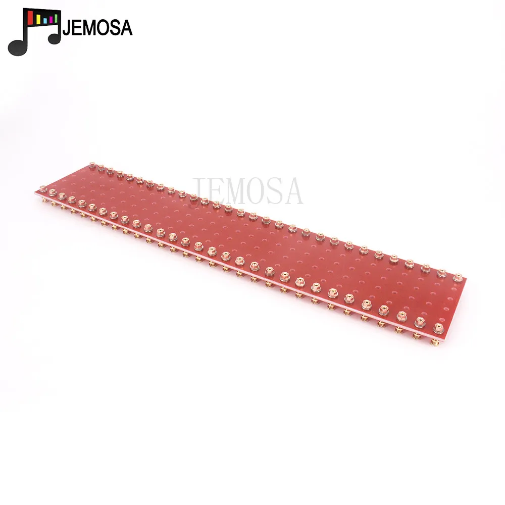Tablero de torreta de 60 postes, tablero de etiqueta de Terminal de tira artesanal, tablero de tortilla para amplificador de tubo de vacío de Audio Hifi, Kit DIY de 300x60x2mm, 1 unidad
