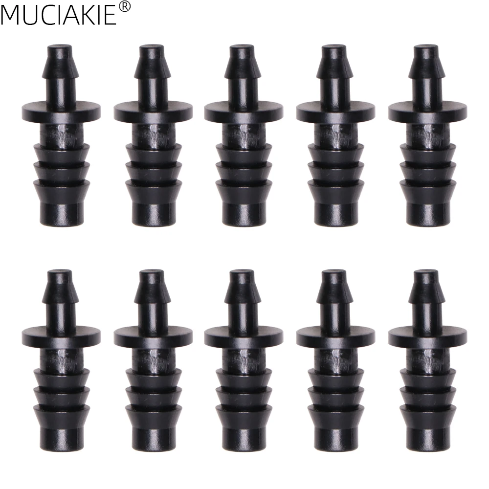 MUCIAKIE 10PCS Multi Functional Water Hose End Plug for 1/4'' 3/8'' Hose Micro Drip Irrigation Accessories Tubing End Connectors