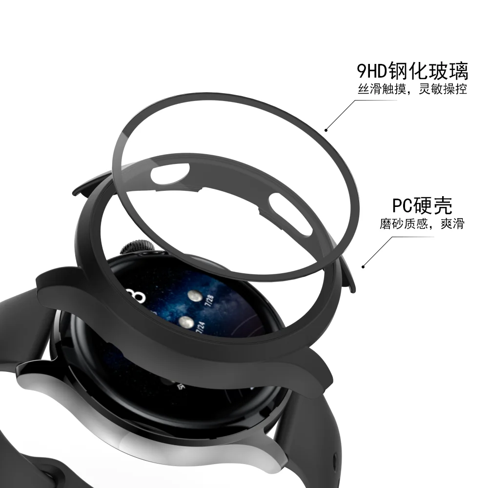 Smartwatch Beschermhoes Voor Huawei Horloge 3 Pro Full Screen Protector Shell Met Gehard Glas Voor Huawei Horloge 3 gevallen