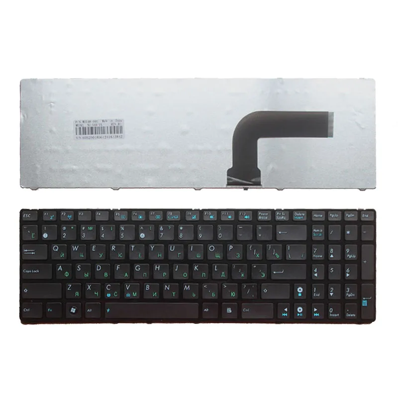 

Russian keyboard FOR ASUS X53 X54H k53 A53 N53 N60 N61 N71 N73S N73J P52F P53S X53S A52J X55V X54HR X54C RU With black border