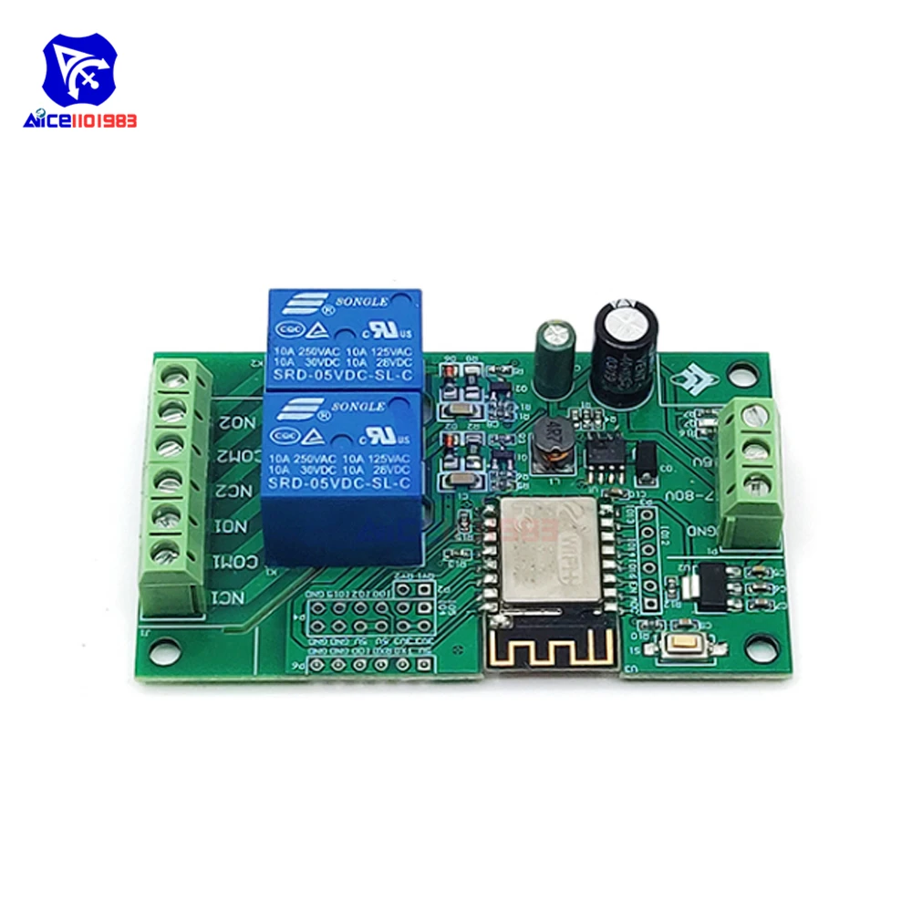 ESP8266 WIFI Dual 2/4-Channel Wifi Relay Module 110/220V Switch Controller Board AC/DC ESP-12F Development Board For Smart Home