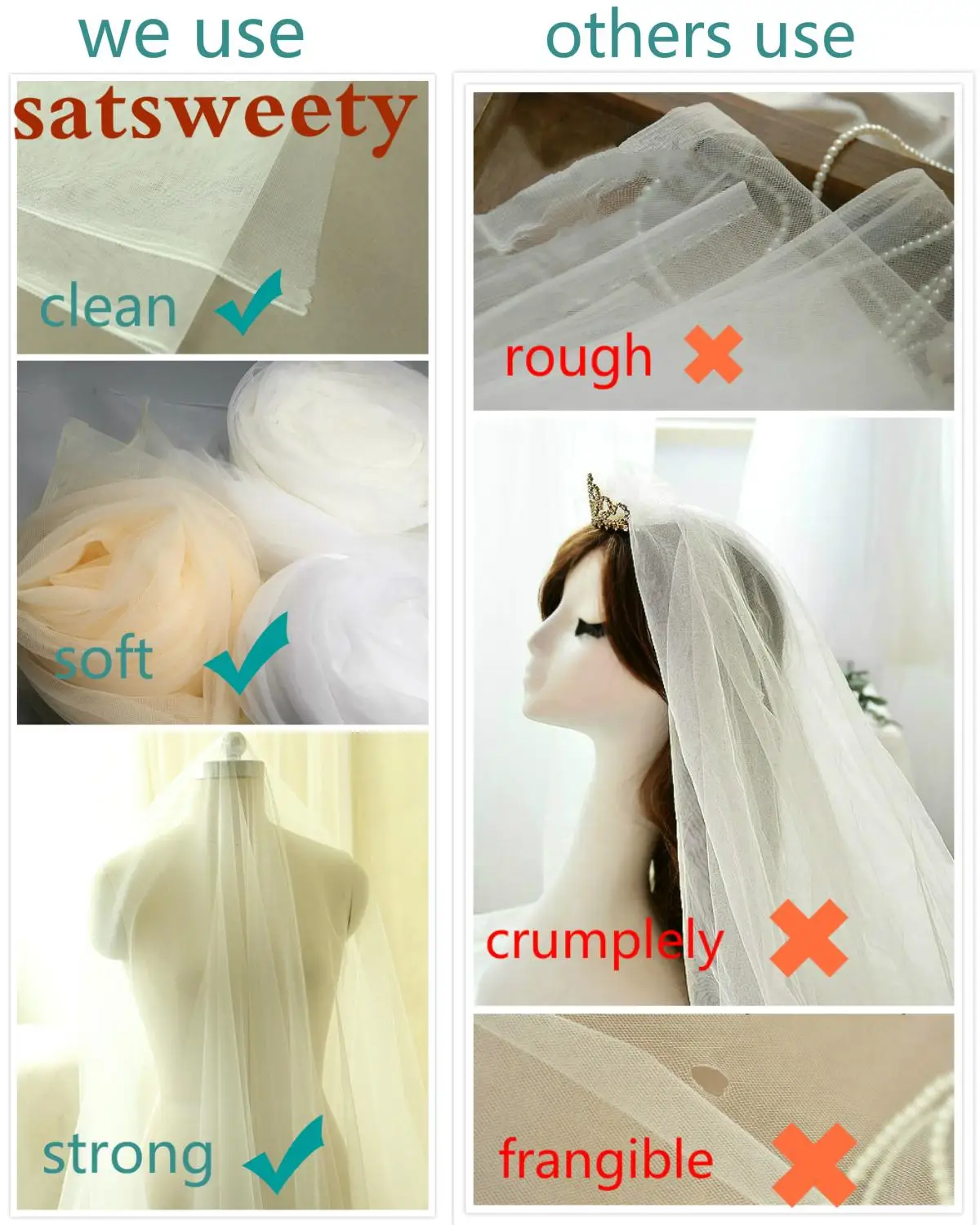 High End Aangepaste Bridal Veils Kant Applicaties Randen Sluier Voor Bridal Wit/Ivoor Bruiloft Sluier Met Kam