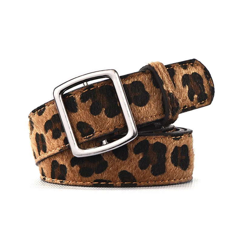 Cinto feminino moderno com estampa de leopardo, fivela decorativa para cintura, cinto personalizado para estudantes, coreano, novo, 2020