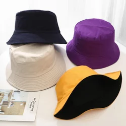 Foldable Bucket Hat Unisex Women Outdoor Sunscreen Cotton Fishing Hunting Cap Men Basin Chapeau Sun Protect Hats