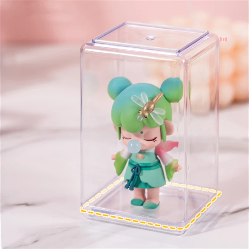 Clay figure Storage Box Anime Figure Rack Dust proof Transparent Plastic Single Display Cabinet Doll Organizer