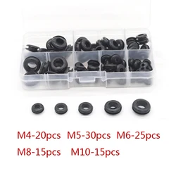 105Pcs/Box Gasket Ring Rubber Grommet Waterproof Protect Wire Tool 8 Sizes Set Sealing Grommet Gasket Cable Hose Part Rubber