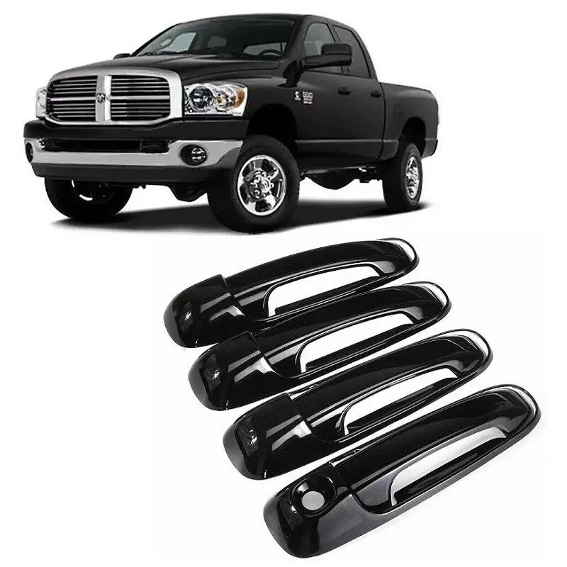 

8Pcs/Set Upgrade 4 Door Handle Covers For Dodge Ram 1500 2500 3500 4500 5500 2002 2003 2004 2005 2006 2007 2008 Accessories