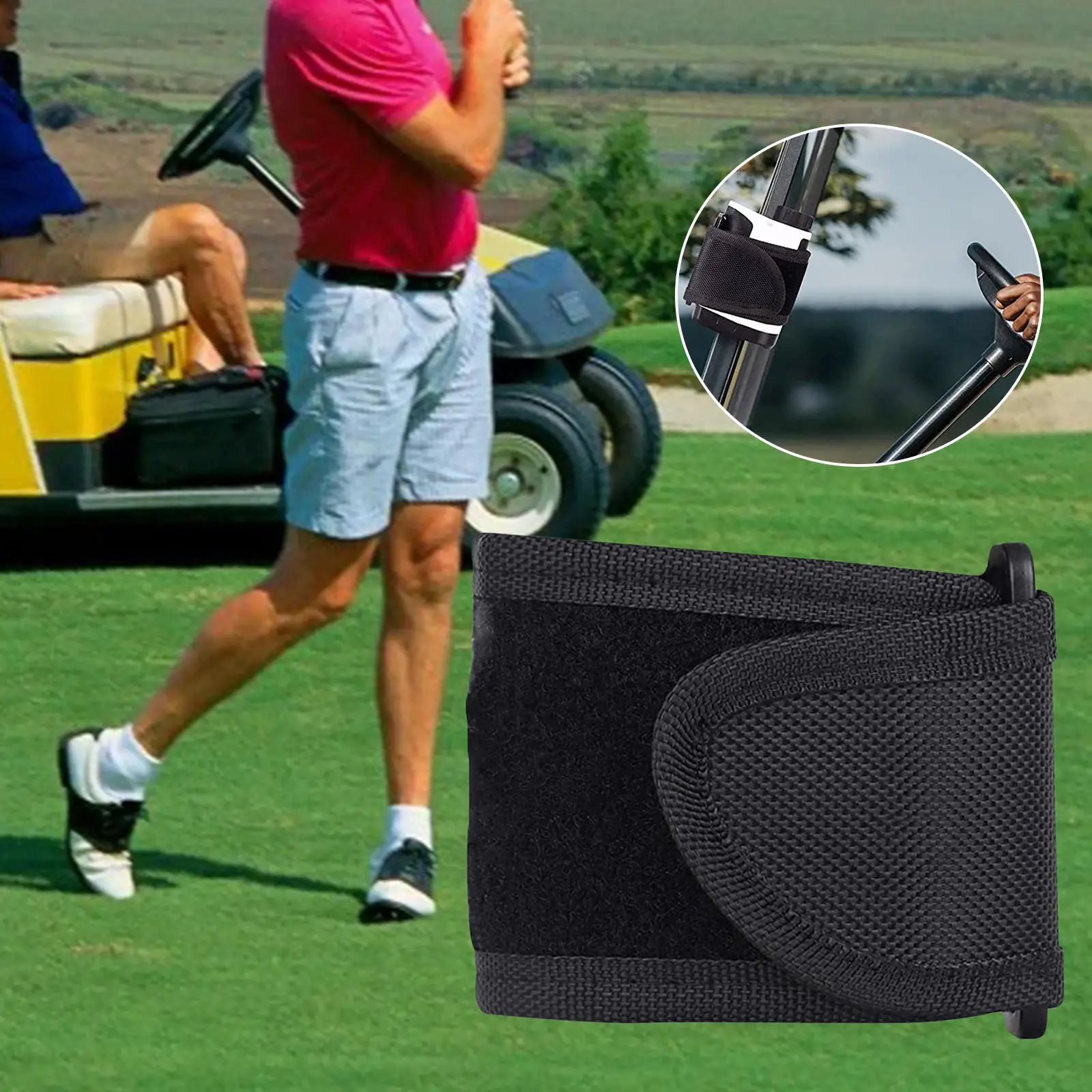 Golf Rangefinder Strap Magnetic Case Easily Access Holder for Railing Golf Lover