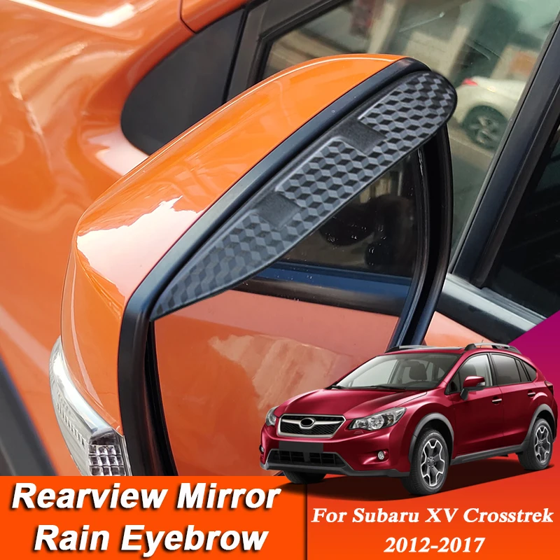 

Car-styling For Subaru XV Crosstrek GT 2012-Present Carbon Fiber Rearview Mirror Eyebrow Rain Shield Anti-rain Visor Accessories