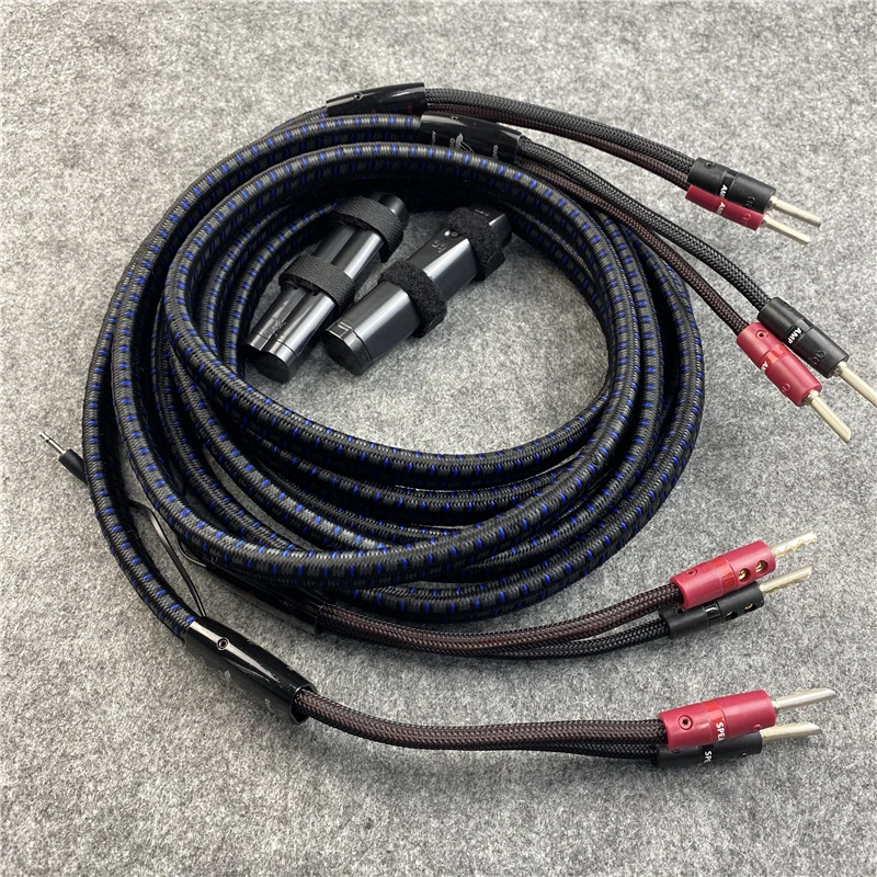 HiFi Audio Line Gibraltar Speaker Cable Silver Banana Plug 72V DBS for Subwoofer Amplifier CD Player