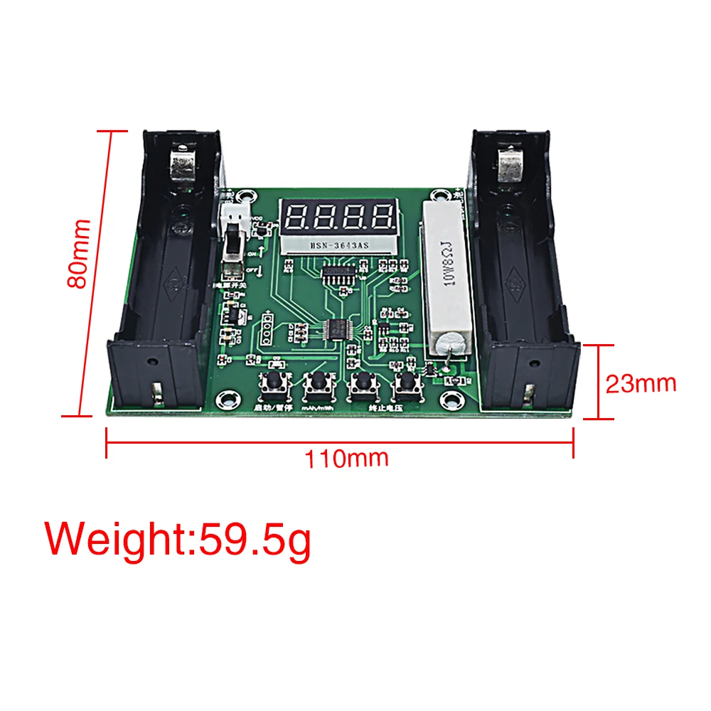 XH-M240 18650 lithium battery Capacity tester maH mwH digital discharge electronic load battery monitor