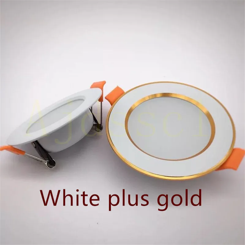 Led Downlight 5W 7W 9W 12W 15W Three Colors Recessed in LED Ceiling Light AC 220V 230V 240V Indoor Lighting Warm Cold White Lamp