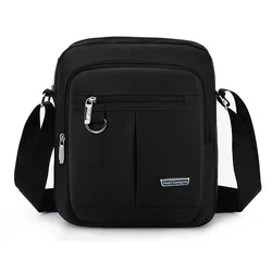 Mens Nylon Waterproof Messenger Bag Multifunctional Casual Business Travel Shoulder Crossbody Bag