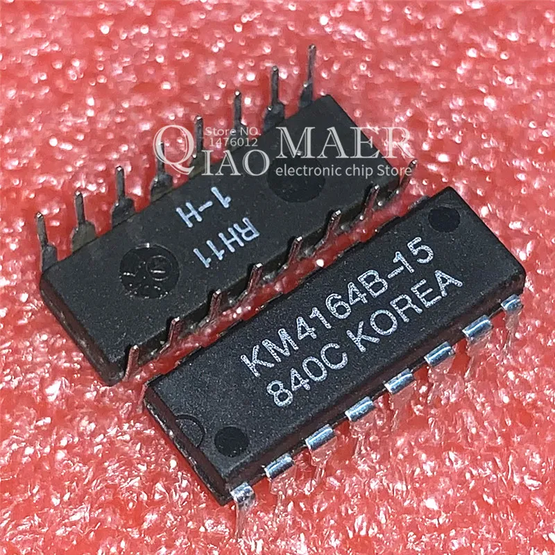 5PCS KM4164B KM4164B-10 KM4164 DIP-16 64K X 1 BIT DYNAMIC RAM WITH PAGE MODE New original IC