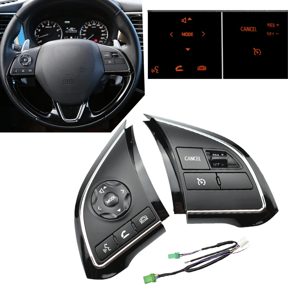 For Mitsubishi Eclipse Cross Xpander 2016-2019 Cruise Speed Control Switch Steering Wheel Buttons Bluetooth Audio Volume