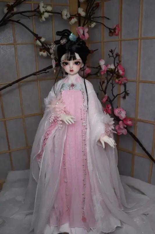 1/4 1/3 scale BJD clothes ancient costume Hanfu Fairy dress for BJD/SD MSD SD13 EID woman big girl doll accessories C0238