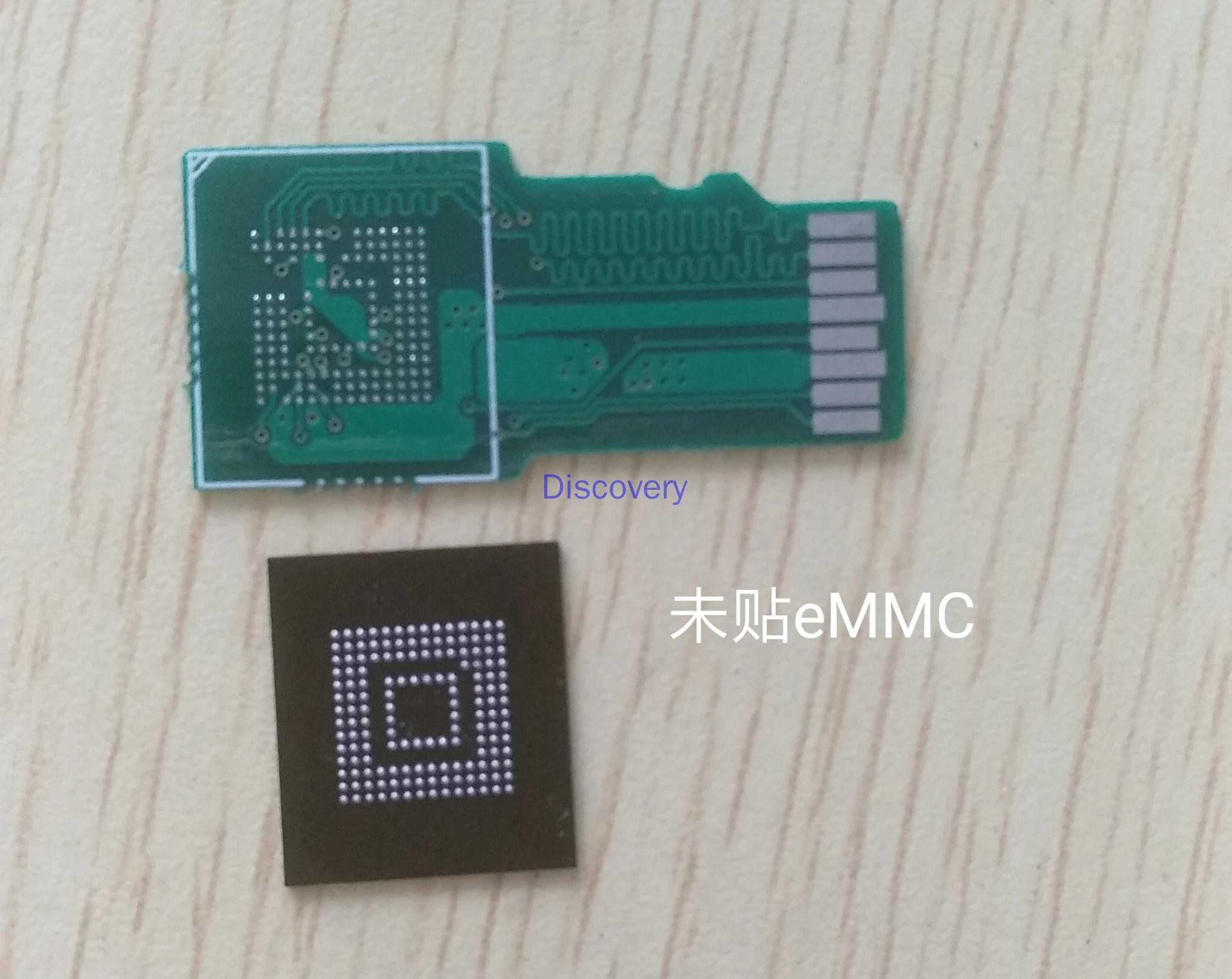 Placa do adaptador da fonte do telefone móvel emmc placa do adaptador emcp153 para emmc para placa do adaptador do cartão do tf