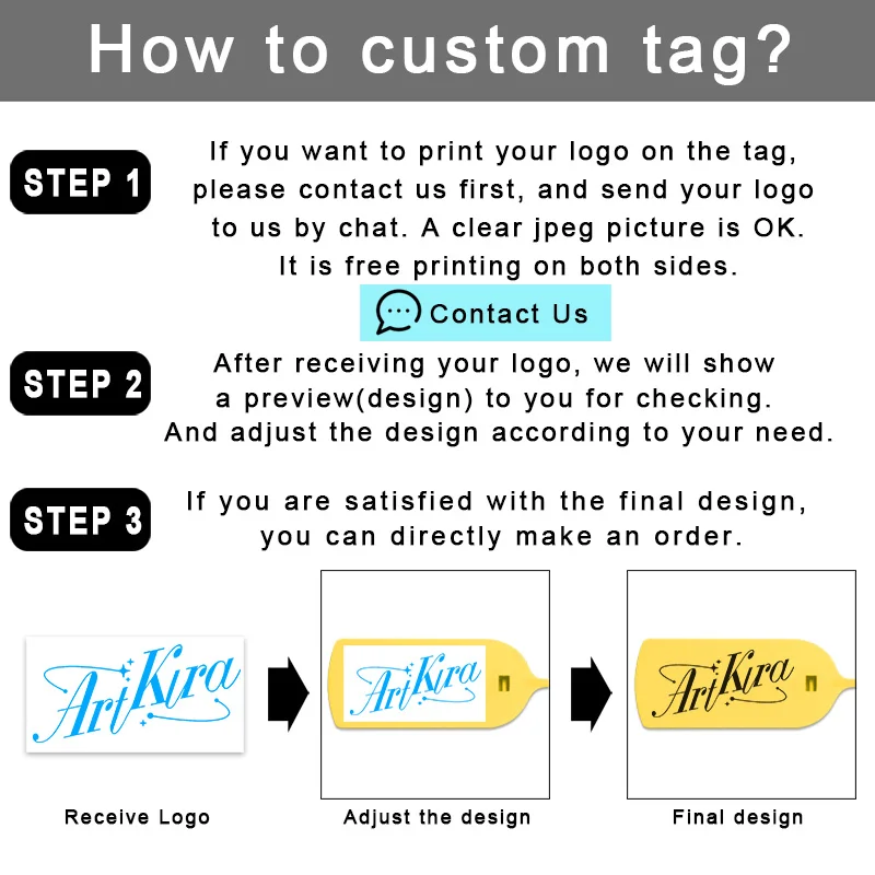 100Pcs Custom Clothing Hang Tags Personalized Plastic Security Print Garment Shoe Clothes Product Logo Gift Tag Label 200mm/7.8\