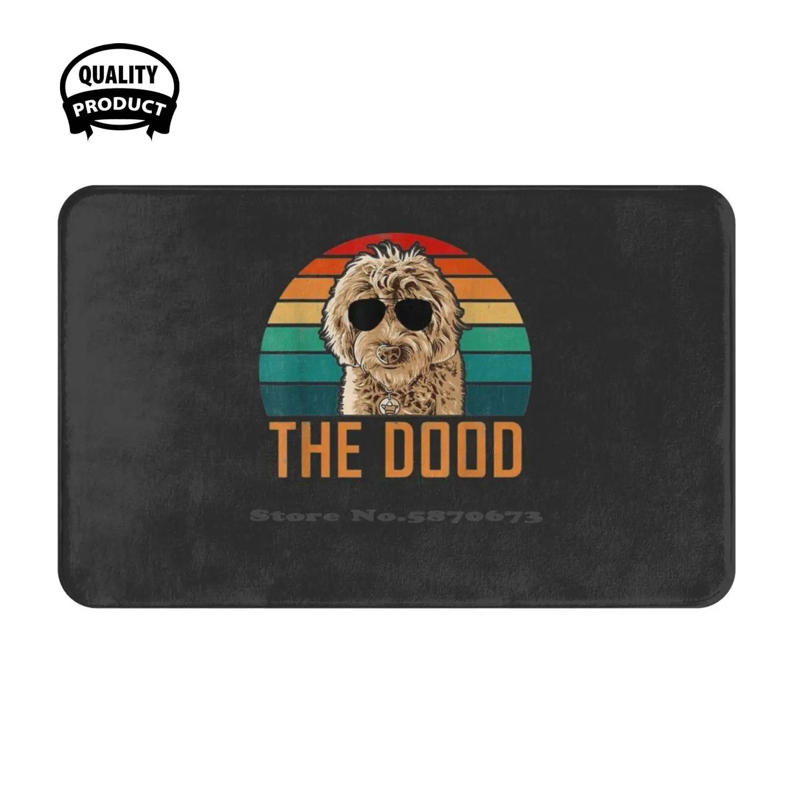 Retro Vintage - The Dood For Dad Mom Kids Soft Cushion Home Carpet Door Mat Car Rug Who Any Im Vacations Youths Family And That