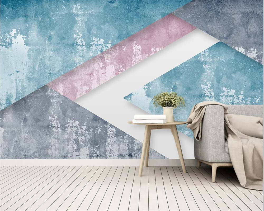beibehang Customized modern three-dimensional geometric graphics simple Nordic TV background wallpaper wall papers home decor