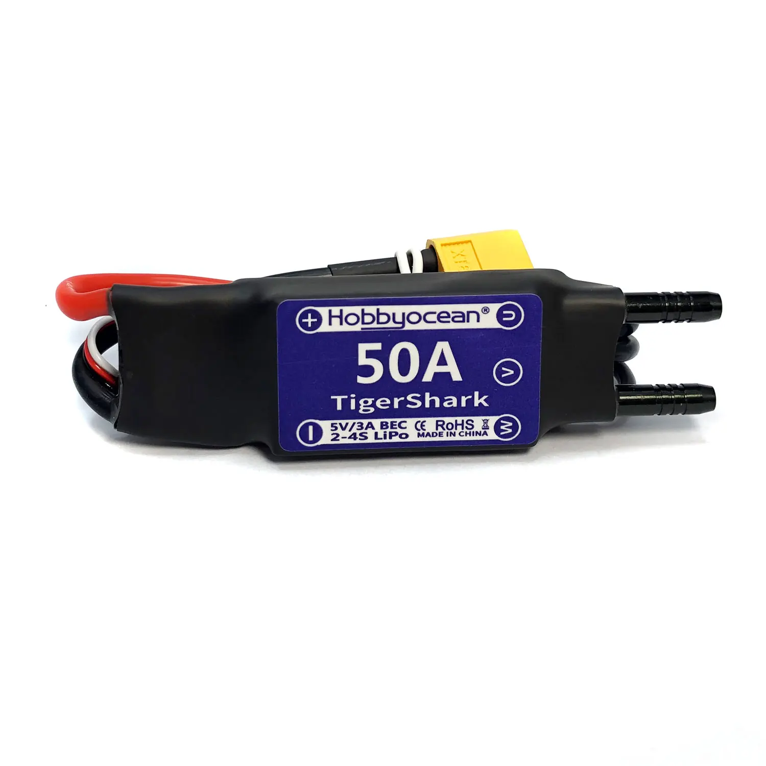 Hobbyocean Waterproof Brushless ESC 40A 50A 70A Electronic Speed Controller   5V/3A 2-6S for RC Boat 400-1000mm RC Fishing Bait