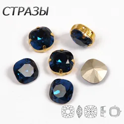 CTPA3bI Crystal Montana Teardrop Glass Strass Sew On Rhinestones High Quality Sew On Stone Droplet Sewing Rhinestone For Garment