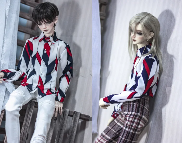 1/4 1/3 Scale BJD Accessories Doll Clothes Fashion Casual Shirt for BJD/SD MSD SD13 SD17 SSDF Uncle.Doll not included C0843
