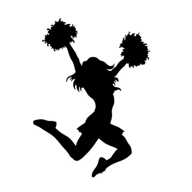 

11*15CM Coolest Cheerleading Decor Car Sticker Vinyl Graphic
