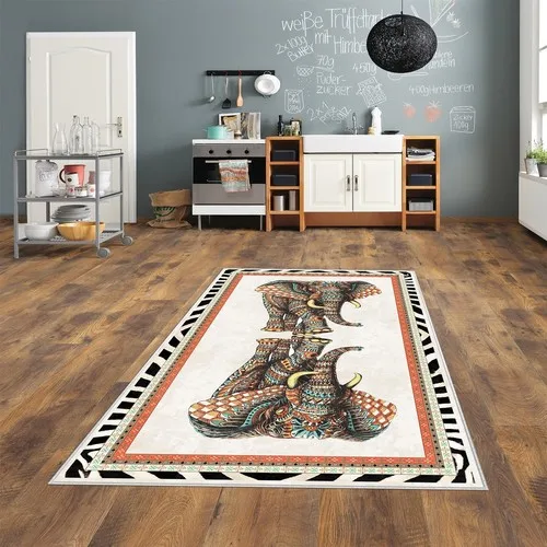 West Home Digital Printed Washable Non-Slip Base Kitchen Rug