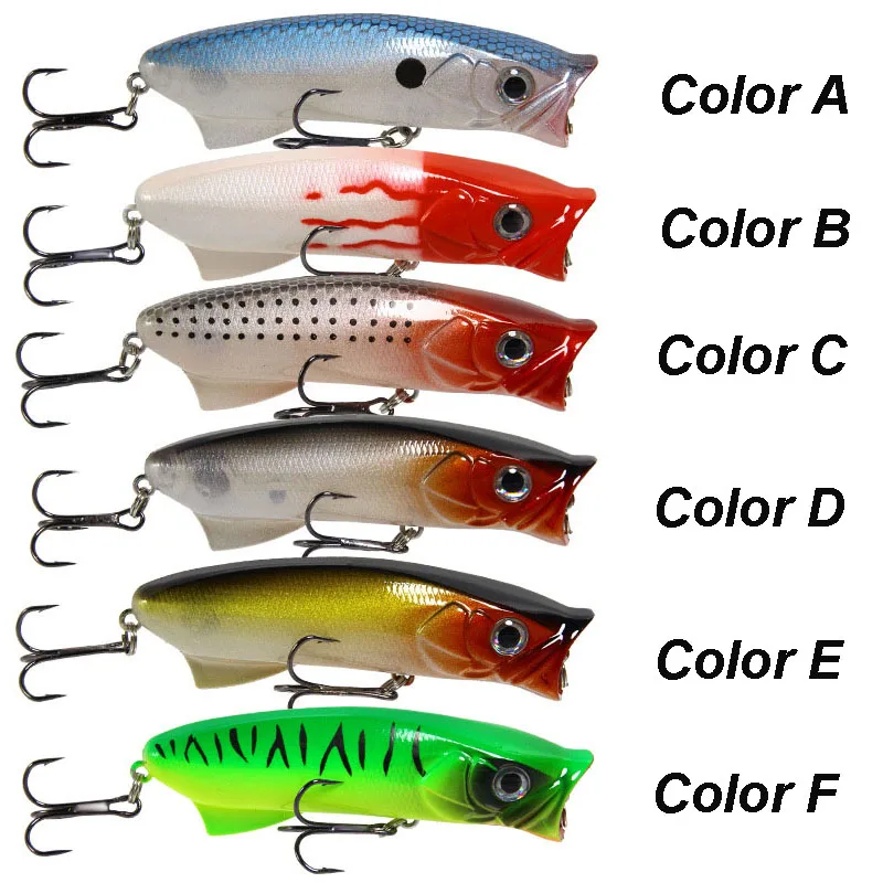 YUCONG 1PCS Topwater Popper 80mm-11.3g Bomber Fishing Lure Artificial Wobbler Hard Swimbait Floating Isca Hart köder duro cebo