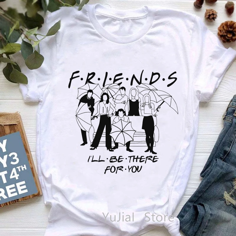 New Arrival 2021 Friends The Revnion Graphic Print Tee Shirt Femme Tshirt Women Aesthetic Clothes Friends TV Show T Shirt