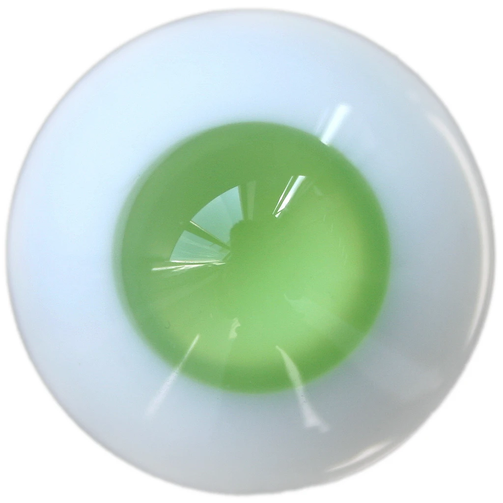 [wamami] 6mm 8mm 10mm 12mm 14mm 16mm 18mm 20mm 22mm 24mm Green Glass Eyes Eyeball BJD Doll Dollfie Reborn Making Crafts